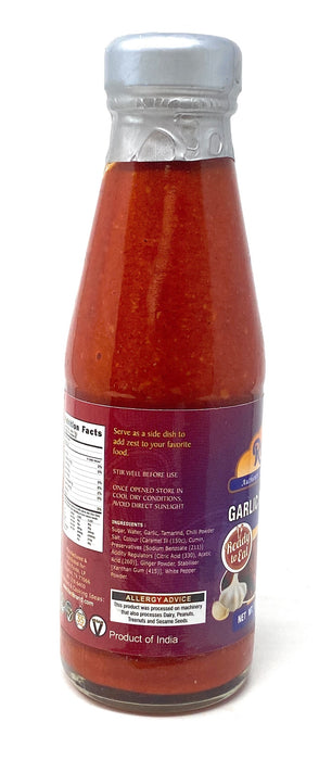 Rani Garlic Chutney 7oz (200g) Glass Jar, Vegan, Perfect for dipping, Savory Dishes & french fries ~ Gluten Free | NON-GMO | No Colors | Indian Origin