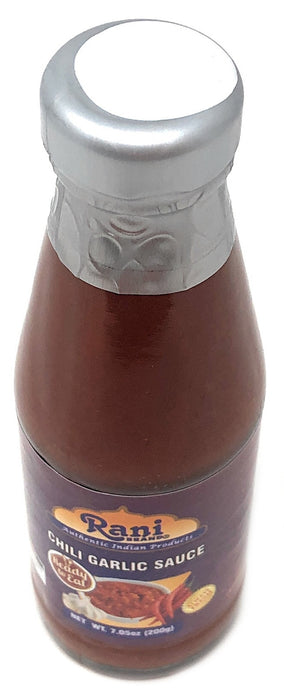 Rani Chili Garlic Sauce 7oz (200g) Glass Jar, Perfect for dipping, Savory Dishes & french fries! ~ Gluten Free | NON-GMO | No Colors | Indian Origin