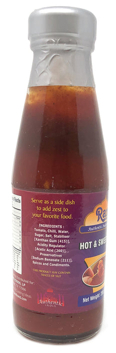 Rani Hot & Sweet Sauce 7oz (200g) Glass Jar, Vegan, Perfect for dipping, Savory Dishes & french fries! ~ Gluten Free | NON-GMO | No Colors | Indian Origin