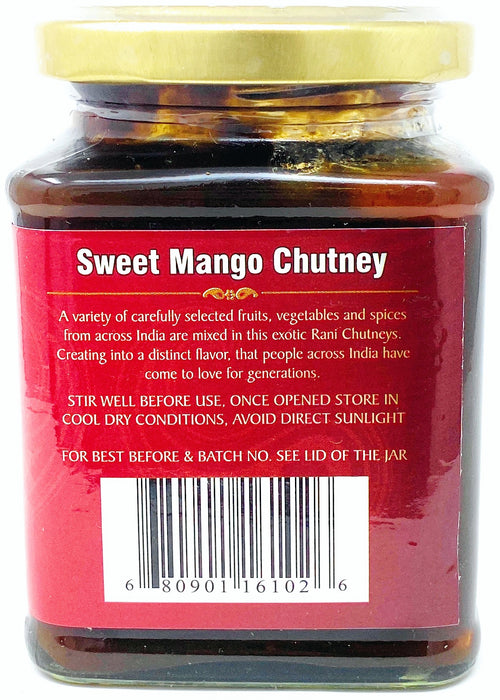 Rani Sweet Lime Mango Chutney (Indian Preserve) 10.5oz (300g) Glass Jar, Ready to eat, Vegan ~ Gluten Free Ingredients, All Natural, NON-GMO