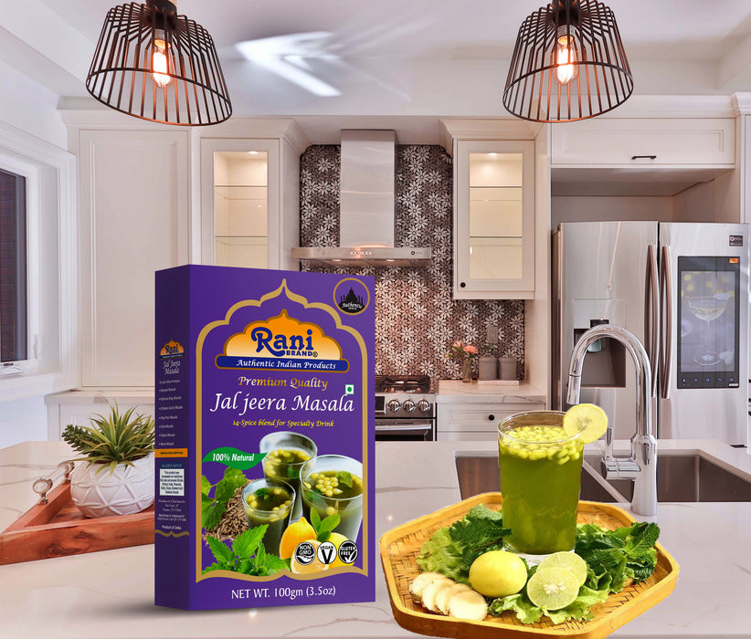 Rani Jal Jeera Masala (14-Spice blend for Spicy Indian Drink) 3.5oz (100g) ~ All Natural | Vegan | No Colors | Gluten Friendly | NON-GMO | Indian Origin