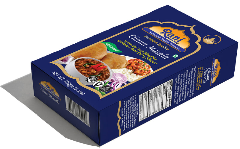 Rani Chana Masala (Garbanzo Curry 15-Spice Blend) 3.5oz (100g) ~ All Natural | Vegan | No Colors | Gluten Friendly | NON-GMO