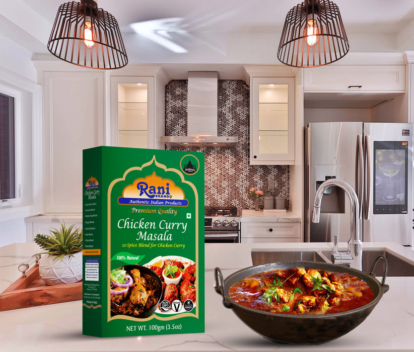 Rani Chicken Curry Masala (Indian 13-Spice Blend for Chicken) 3.5oz (100g) ~ All Natural | Vegan | No Colors | Gluten Friendly | NON-GMO | Indian Origin