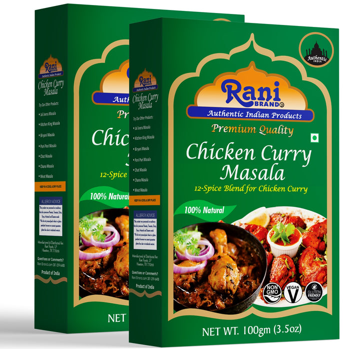 Rani Chicken Curry Masala (Indian 13-Spice Blend for Chicken) 3.5oz (100g) ~ All Natural | Vegan | No Colors | Gluten Friendly | NON-GMO | Indian Origin