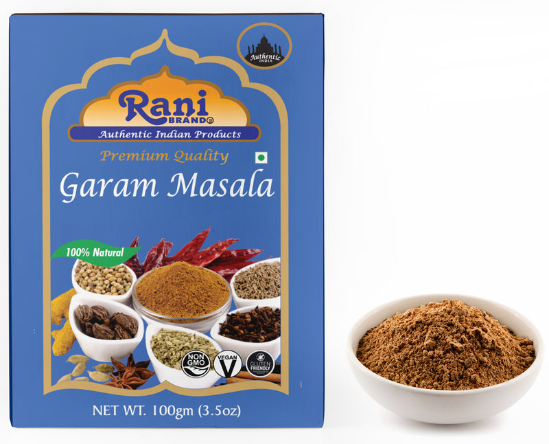 Rani Garam Masala Indian 11-Spice Blend 3.5oz (100g) ~ All Natural, Salt-Free | Vegan | No Colors | Gluten Friendly | NON-GMO | Indian Origin