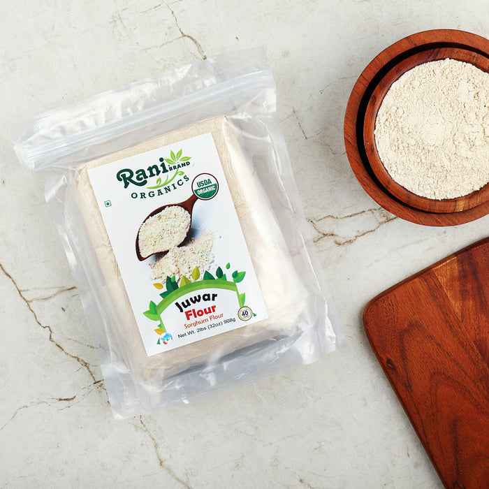 Rani Organic Juwar (Sorghum) Flour 32oz (2lbs) 908g ~ All Natural | Vegan | Gluten Friendly | NON-GMO | Indian Origin | USDA Certified Organic
