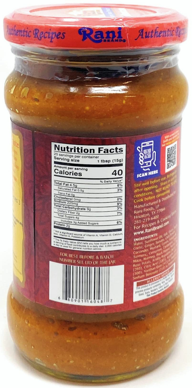 Rani Kashmiri Masala Curry Paste 10.5oz (300g) Glass Jar, Pack of 5+1 FREE ~ All Natural | NON-GMO | Vegan | Gluten Free | Indian Origin