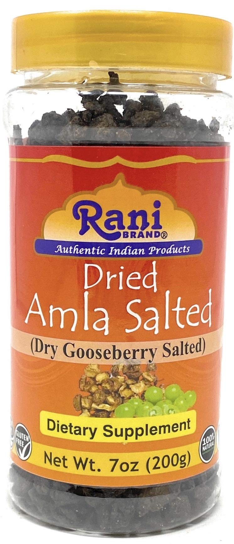 Rani Amla (Indian Gooseberry) Whole Salted Dry 7oz