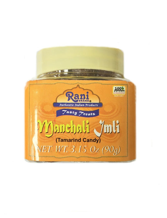 Rani Manchali Imli (Tamarind and Mango Candy) 3.15oz (90g) Individually Wrapped, PET Jar ~ All Natural | Vegan | Gluten Friendly | NON-GMO