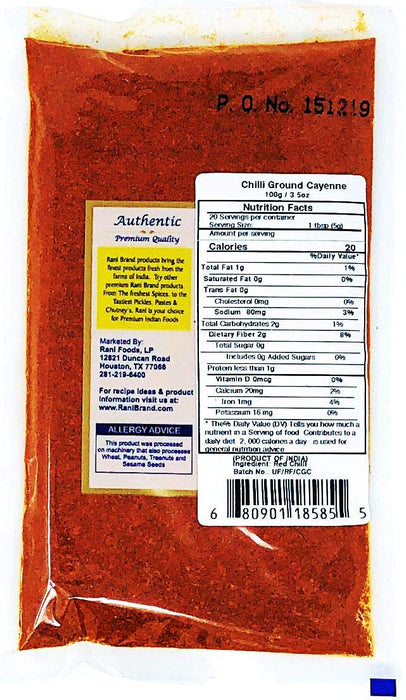 Rani Chilli Powder Regular and Extra Hot {19 Sizes Available}