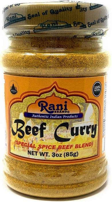 Rani Beef Curry Masala Natural 10-Spice Blend 3oz (85g) PET Jar ~ Salt Free | Vegan | Gluten Friendly | NON-GMO | No Colors | Indian Origin