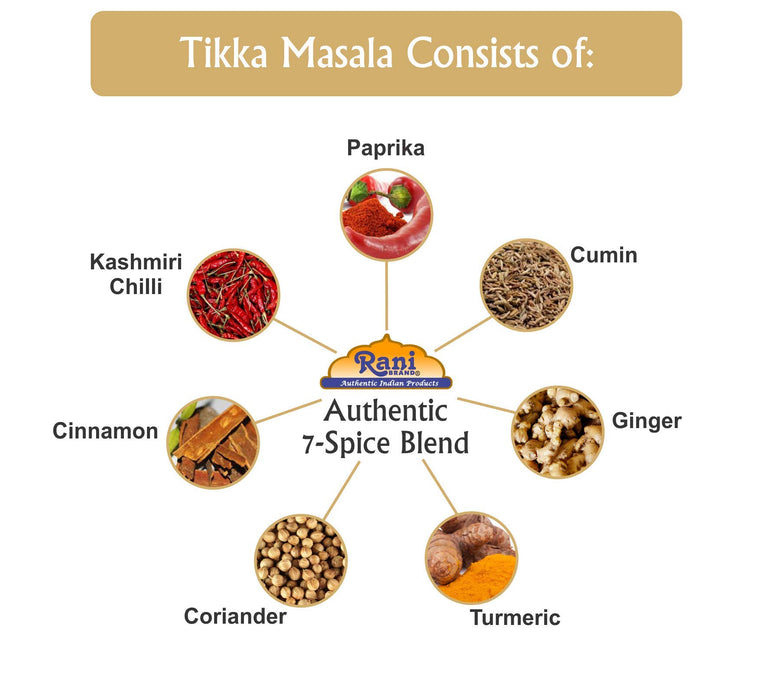 Rani Tikka Masala Indian 7-Spice Blend 400oz (25lbs) 11.36kg Bulk Box ~ All Natural | Salt-Free | Vegan | No Colors | Gluten Friendly | NON-GMO