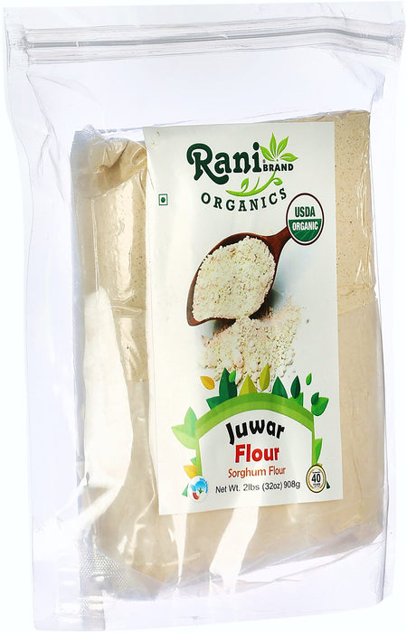 Rani Organic Juwar (Sorghum) Flour 32oz (2lbs) 908g ~ All Natural | Vegan | Gluten Friendly | NON-GMO | Indian Origin | USDA Certified Organic