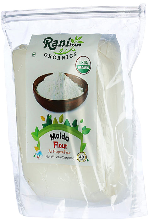 Rani Organic Maida Flour (Indian All Purpose Flour) 32oz (2lbs) 908g ~ All Natural | Vegan | Gluten Friendly | NON-GMO | Indian Origin