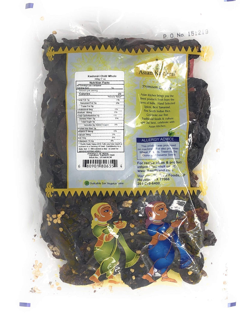 Asian Kitchen (By Rani Brand) Kashmiri Chilli Whole {3 Sizes Available}