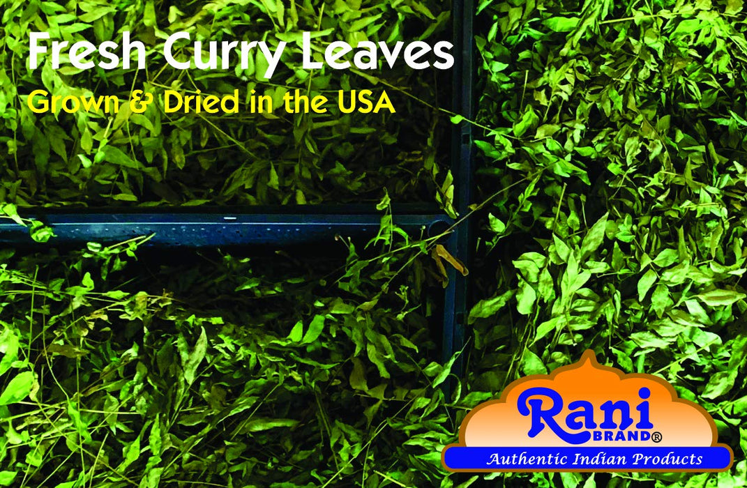 Rani Dried Curry Whole Leaves (Kari Neem Patha) 0.5oz (14g) All Natural | Vegan | Gluten Friendly | NON-GMO | Kosher | Product of USA