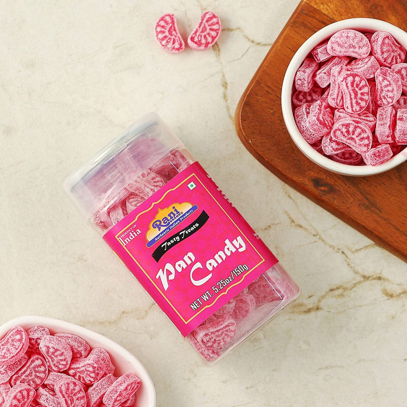Rani Pan Candy 5.25oz (150g) Vacuum Sealed, Easy Open Top, Resealable Container ~ Indian Tasty Treats | Vegan | Gluten Friendly | NON-GMO | Indian Origin