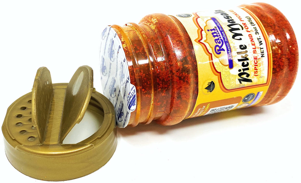 Rani Pickle (Achar) Masala Natural Indian Spice Blend 3oz (85g) PET Jar ~ All Natural | Vegan | Gluten Friendly | NON-GMO | No colors | Indian Origin