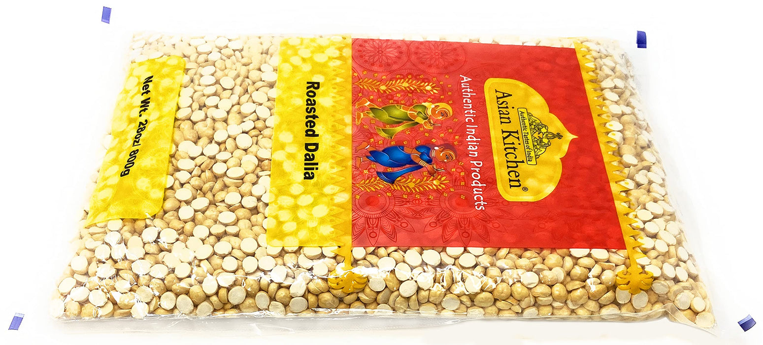 Asian Kitchen Daliya Split (Roasted Split Chickpeas Dalia) 800g (28oz) ~ All Natural | Vegan | Indian Origin