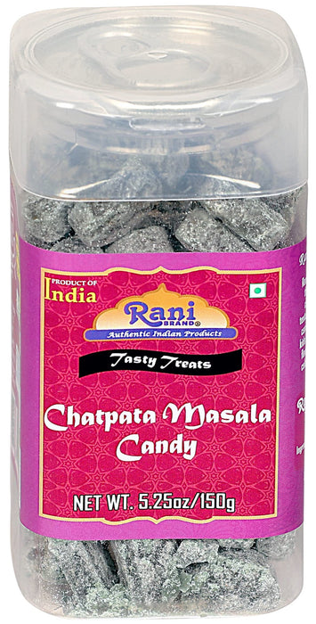 Rani Chatpata Masala Candy 5.25oz (150g) Vacuum Sealed, Easy Open Top, Resealable Container ~ Indian Tasty Treats | Vegan | Gluten Friendly | NON-GMO