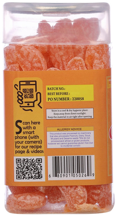 Rani Orange Candy 5.25oz (150g) Vacuum Sealed, Easy Open Top, Resealable Container ~ Indian Tasty Treats | Vegan | Gluten Friendly | NON-GMO | Indian Origin
