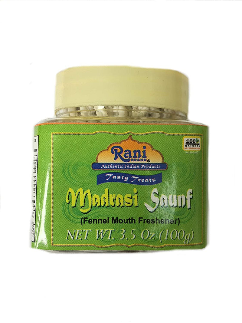 Rani Sweet Menthol Fennel Candy (Madrasi Saunf) 3.5oz