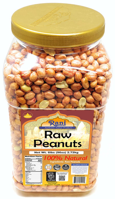 Rani Peanuts, Raw Whole With Skin (uncooked, unsalted) ~ All Natural | Fresh Product of USA ~ Spanish Grade Groundnut / Redskin {9 Sizes Available}