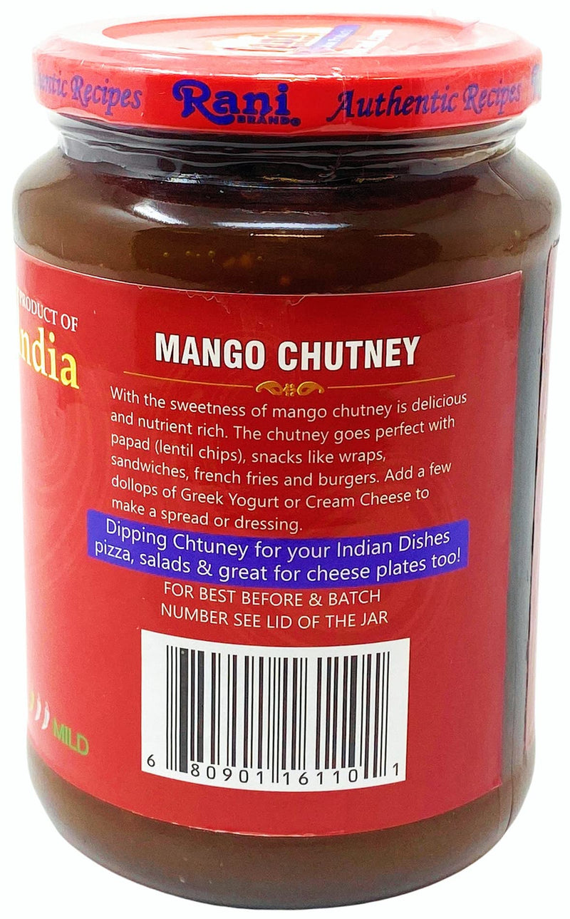 Rani Major Grey Mango Chutney (Indian Preserve) 36oz (2.2lbs) 1kg Value Pack, Glass Jar, Ready to eat, Vegan, Pack of 5+1 FREE ~ Gluten Free