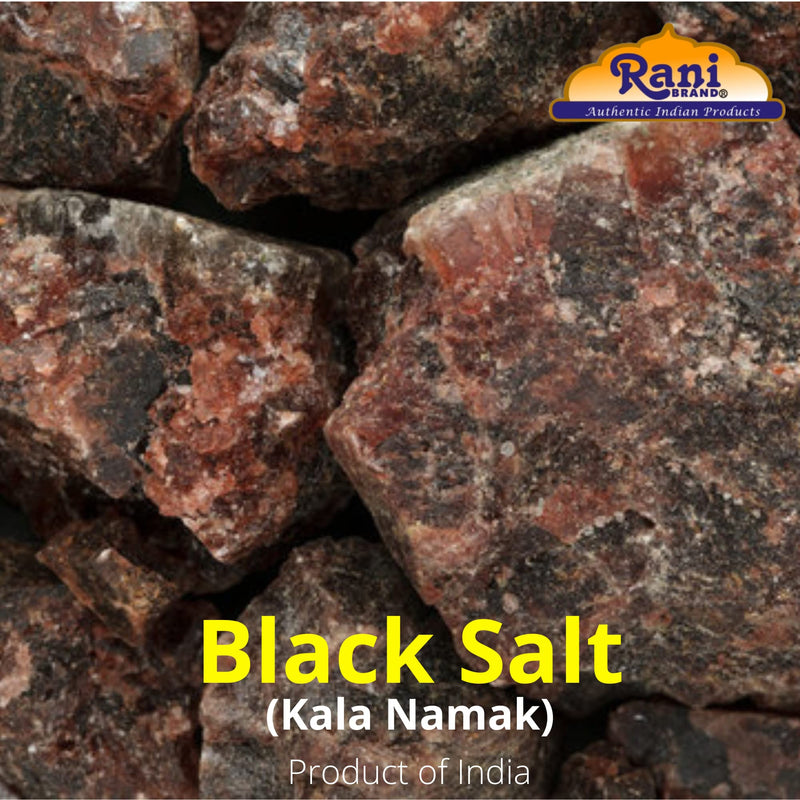 Rani Black Salt Raw Whole (Kala Namak) Mineral 32oz (2lbs) 908g PET Jar~Unrefined Pure and Natural | Vegan | Gluten Friendly | NON-GMO | Indian Origin