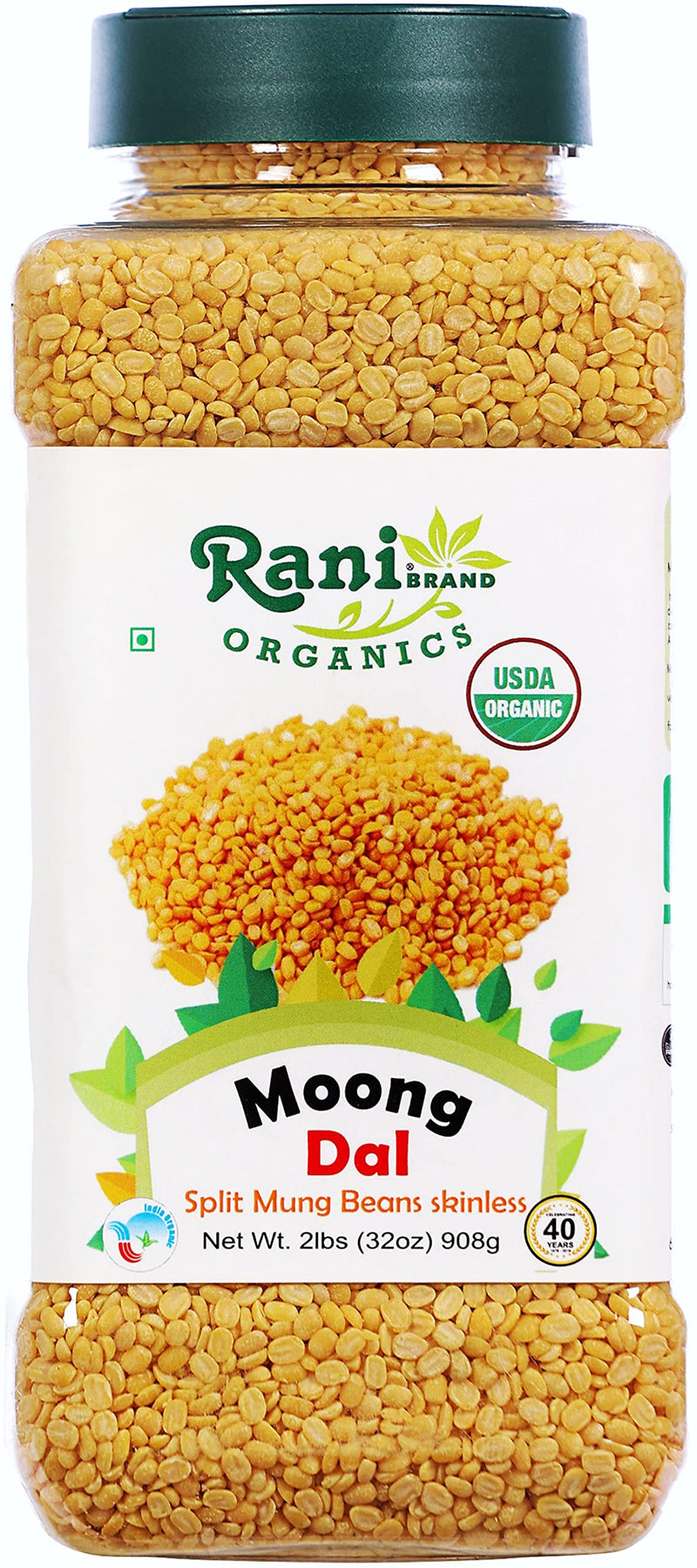 Rani Organic Moong Dal 32oz
