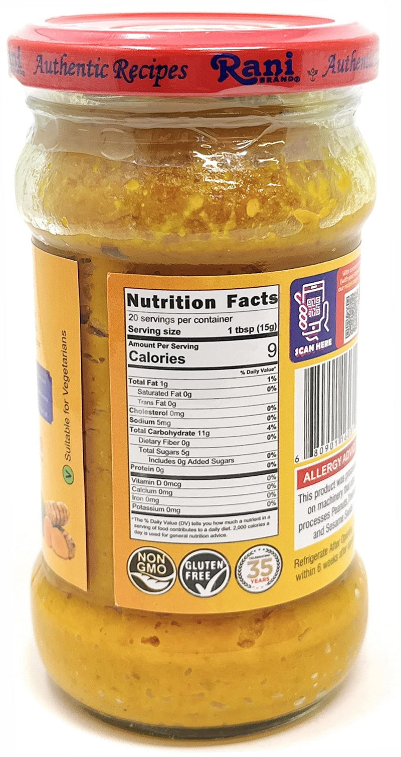 Rani Turmeric (Haldi) Paste 10.5oz (300g) Glass Jar ~ All Natural | Vegan | Gluten Free | NON-GMO | No Colors | Indian Origin