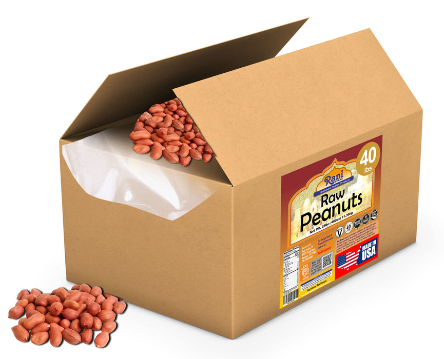 Rani Peanuts, Raw Whole With Skin (uncooked, unsalted) ~ All Natural | Fresh Product of USA ~ Spanish Grade Groundnut / Redskin {9 Sizes Available}