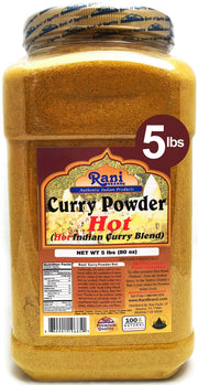 Rani Curry Powder Hot Natural 11-Spice Blend 5lb
