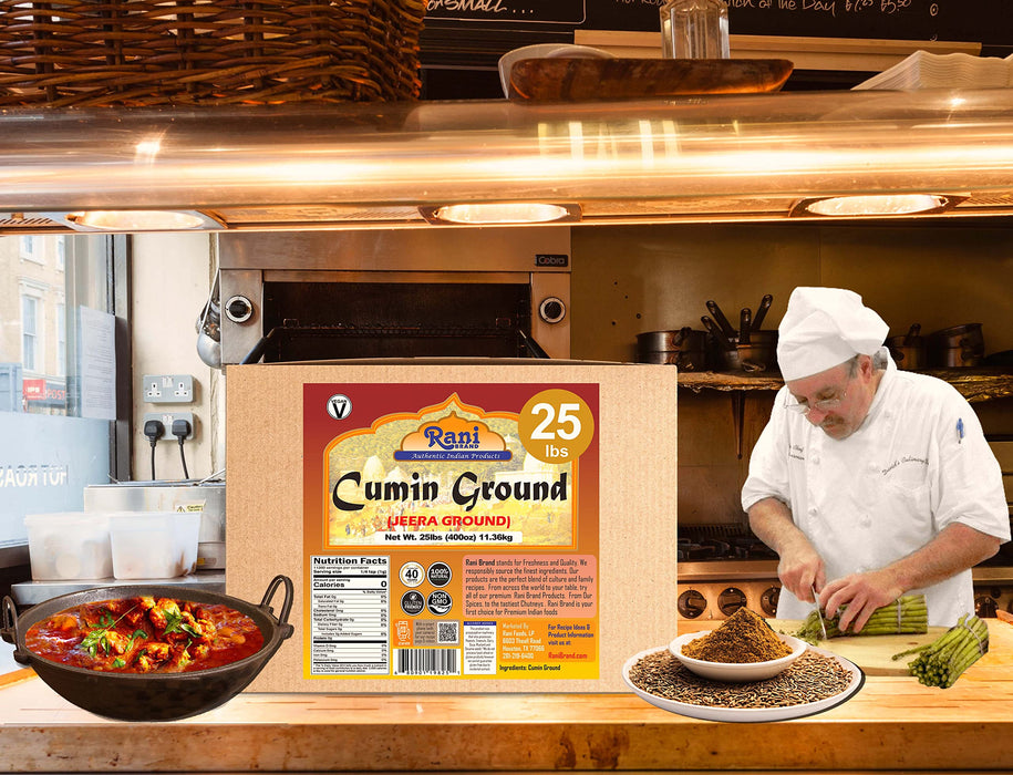 Rani Cumin (Jeera) Powder Spice 400oz (25lbs) 11.36kg Bulk Box ~ All Natural | Vegan | Gluten Friendly | NON-GMO | Indian Origin