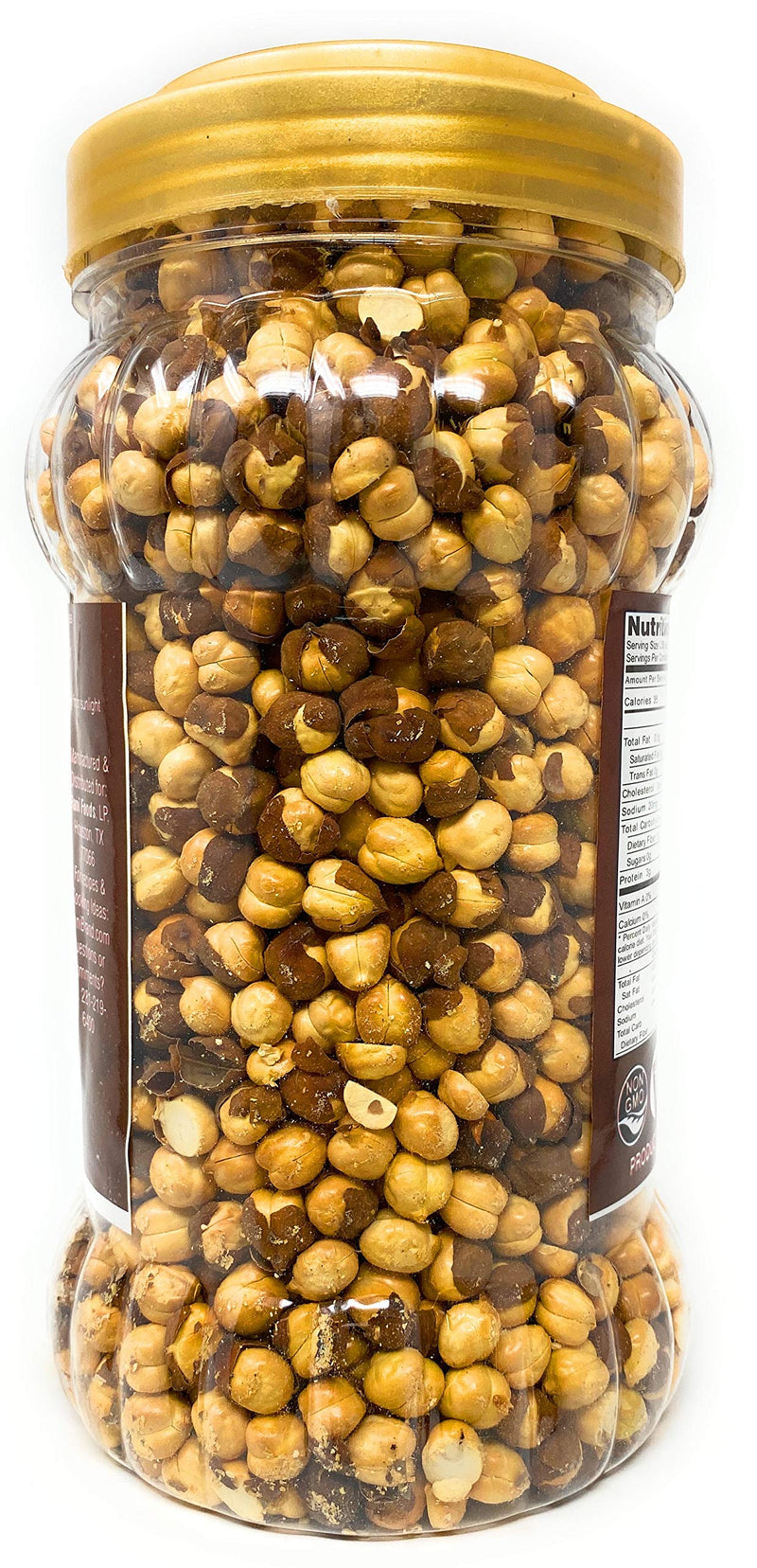 Rani Roasted Chana (Chickpeas) Plain Flavor 12.3oz (350g) PET Jar ~ All Natural | Vegan | No Preservatives | Gluten Friendly | Indian Origin | Great Snack, Ready to Eat