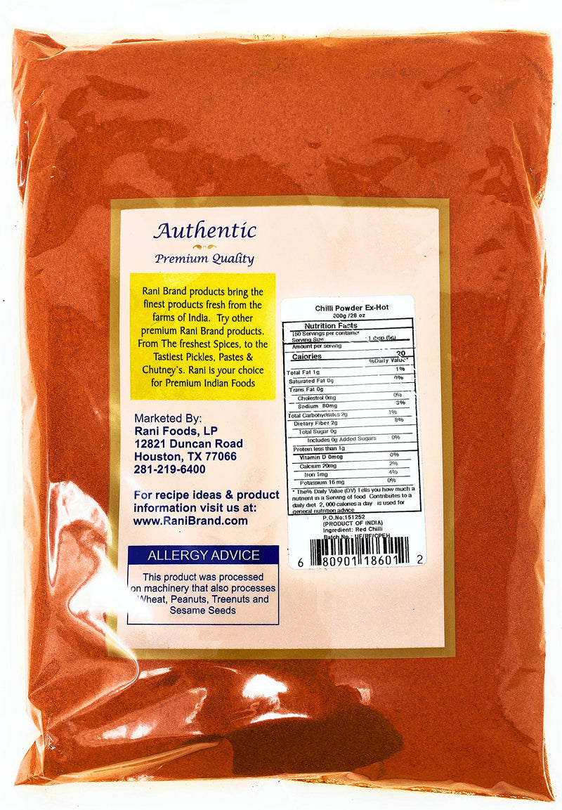 Rani Chilli Powder Regular and Extra Hot {19 Sizes Available}
